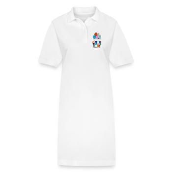 Logo des vêtements pour hommes - Robe polo bio PAIGER Stanley/Stella Femme - blanc - Devant