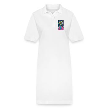 Geben Sie mir eine Minute, um das komplizierter zu machen - Stanley/Stella Frauen Bio-Polokleid PAIGER - Weiß - Vorne