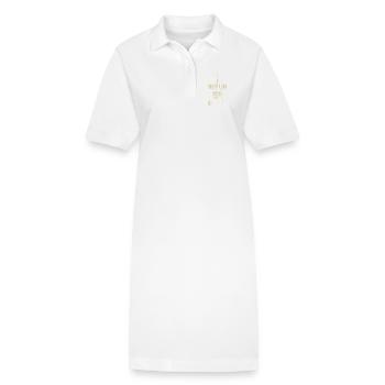 Rebelle de la capitale - Robe polo bio PAIGER Stanley/Stella Femme - blanc - Devant