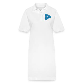 Optical illusion - Impossible figure - Stanley/Stella PAIGER Organic Women’s Polo Dress - white - Front