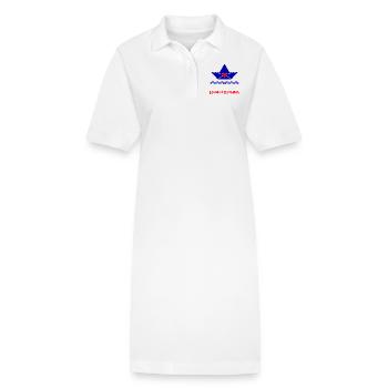 BONNE FÊTE. FÊTE DES MÈRES. FÊTE DES PÈRES. FÊTE - Robe polo bio PAIGER Stanley/Stella Femme - blanc - Devant