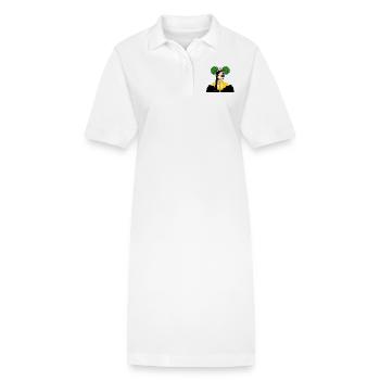 Women fashion style - Robe polo bio PAIGER Stanley/Stella Femme - blanc - Devant