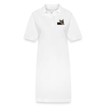 Chaton Chaton - Robe polo bio PAIGER Stanley/Stella Femme - blanc - Devant