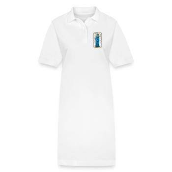 Heilige Maria ohne Hintergrund - Stanley/Stella Frauen Bio-Polokleid PAIGER - Weiß - Vorne