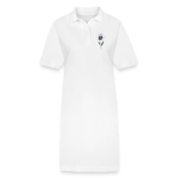 Pansy Violet - Robe polo bio PAIGER Stanley/Stella Femme - blanc - Devant