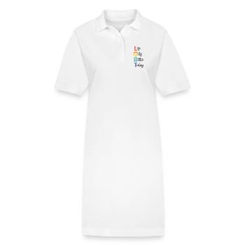 Mois de la fierté LGBT - La vie s’améliore aujourd’hui - Robe polo bio PAIGER Stanley/Stella Femme - blanc - Devant