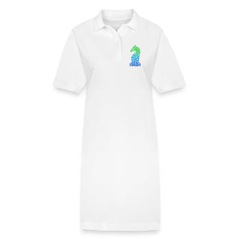Pièces d’échecs Jeu d’échecs Joueur d’échecs - Robe polo bio PAIGER Stanley/Stella Femme - blanc - Devant