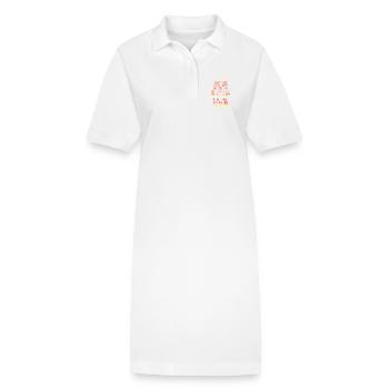 Ich will dich heute morgen nächste Woche - Stanley/Stella Frauen Bio-Polokleid PAIGER - Weiß - Vorne