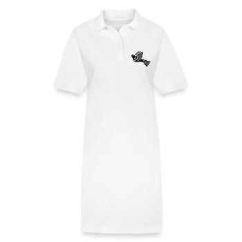 Colombe de la paix - Robe polo bio PAIGER Stanley/Stella Femme - blanc - Devant