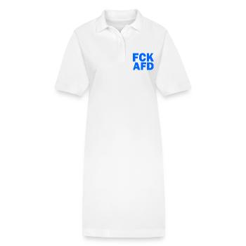 Fck afd - Stanley/Stella Frauen Bio-Polokleid PAIGER - Weiß - Vorne