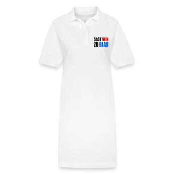 Say no to blue - AfD - Stanley/Stella PAIGER Organic Women’s Polo Dress - white - Front