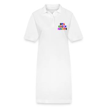 Opa gegen rechts - Stanley/Stella Frauen Bio-Polokleid PAIGER - Weiß - Vorne
