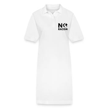 No racism - Robe polo bio PAIGER Stanley/Stella Femme - blanc - Devant