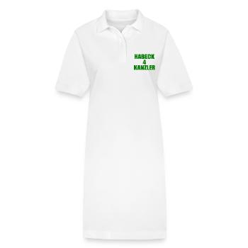 habeck 4 kanzler - Stanley/Stella Frauen Bio-Polokleid PAIGER - Weiß - Vorne