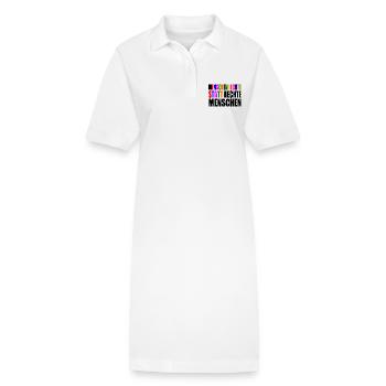 menschenrechte statt rechte menschen - Stanley/Stella Frauen Bio-Polokleid PAIGER - Weiß - Vorne