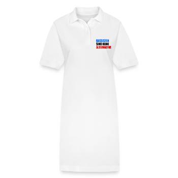 rassisten sind keine alternative - Stanley/Stella Frauen Bio-Polokleid PAIGER - Weiß - Vorne
