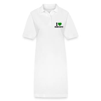 I love irish boys - Stanley/Stella Frauen Bio-Polokleid PAIGER - Weiß - Vorne