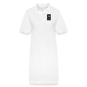 Paysage d’horreur sombre d’un manoir effrayant - Robe polo bio PAIGER Stanley/Stella Femme - blanc - Devant