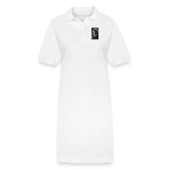 Leidenschaftliches ätherisches Fantasiepaar - Stanley/Stella Frauen Bio-Polokleid PAIGER - Weiß - Vorne
