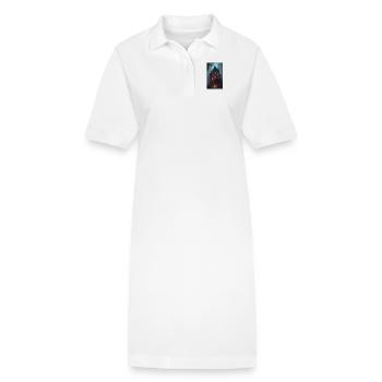 Contes familiaux de dark fantasy - Robe polo bio PAIGER Stanley/Stella Femme - blanc - Devant