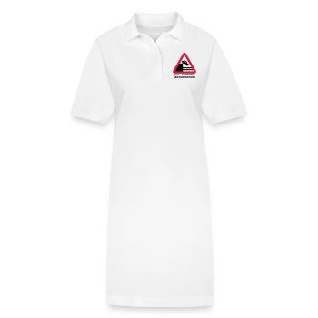 Junggesellenabschied - Absturzgefahr durch Alkohol - Stanley/Stella Frauen Bio-Polokleid PAIGER - Weiß - Vorne