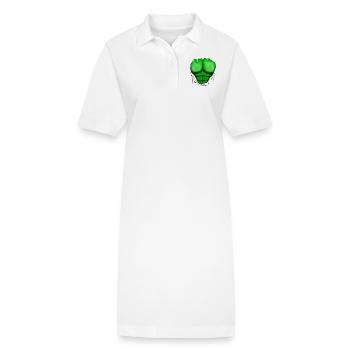Déchiré Musculaires Vert, musculaires, de la - Robe polo bio PAIGER Stanley/Stella Femme - blanc - Devant