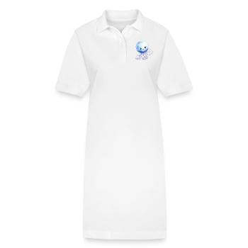 Classe Animal : Classe Méduse - Robe polo bio PAIGER Stanley/Stella Femme - blanc - Devant