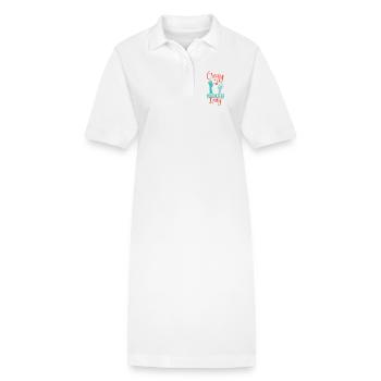 Appréciation du Bénévolat Volontaire Folle Bénévole - Robe polo bio PAIGER Stanley/Stella Femme - blanc - Devant