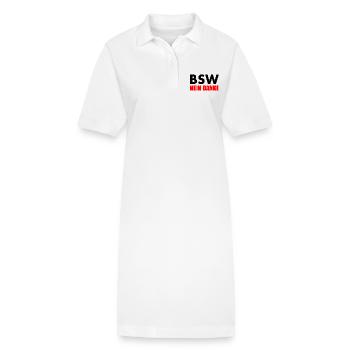 Bsw nein danke - Stanley/Stella Frauen Bio-Polokleid PAIGER - Weiß - Vorne