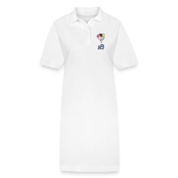 18. 18 ANS. 18e ANNIVERSAIRE. ANNIVERSAIRE 18 ANS. - Robe polo bio PAIGER Stanley/Stella Femme - blanc - Devant