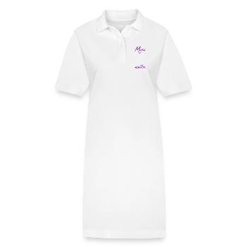 MAÎTRE. MAITRE. MERCI. MERCI MAÎTRE. MAITRE - Robe polo bio PAIGER Stanley/Stella Femme - blanc - Devant