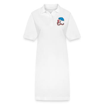 Regenwurm - Stanley/Stella Frauen Bio-Polokleid PAIGER - Weiß - Vorne