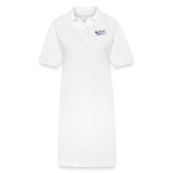 Dolomit Anerkennung Hand gezeichnet - Stanley/Stella Frauen Bio-Polokleid PAIGER - Weiß - Vorne