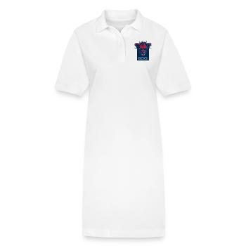 boo. - Robe polo bio PAIGER Stanley/Stella Femme - blanc - Devant