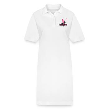 Team Bride - Stanley/Stella Frauen Bio-Polokleid PAIGER - Weiß - Vorne