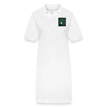 Abstrakte Skulptur - Stanley/Stella Frauen Bio-Polokleid PAIGER - Weiß - Vorne