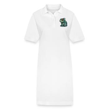 Caméléon - Robe polo bio PAIGER Stanley/Stella Femme - blanc - Devant