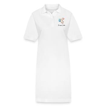 hase kaninchen osterhase - Stanley/Stella Frauen Bio-Polokleid PAIGER - Weiß - Vorne