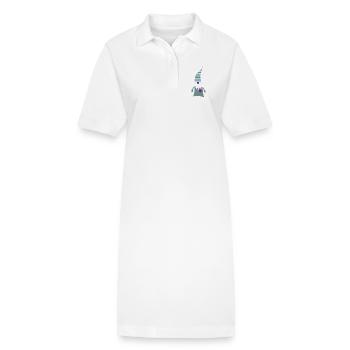 Noël scandinave au cœur de nain nain - Robe polo bio PAIGER Stanley/Stella Femme - blanc - Devant