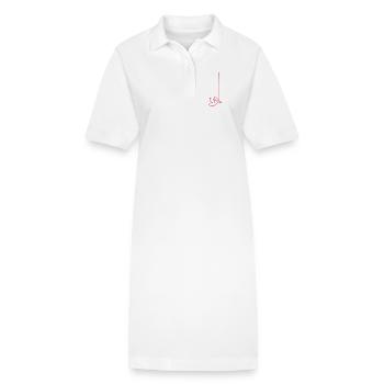 Vis ton rêve - Robe polo bio PAIGER Stanley/Stella Femme - blanc - Devant