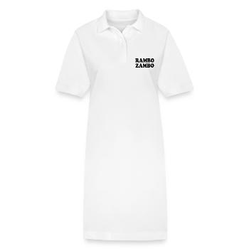 Rambo zambo - Robe polo bio PAIGER Stanley/Stella Femme - blanc - Devant