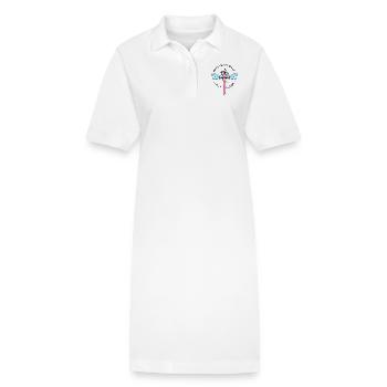 Libellule, Cadeau Instit, J'ai la Classe, Vacances - Robe polo bio PAIGER Stanley/Stella Femme - blanc - Devant