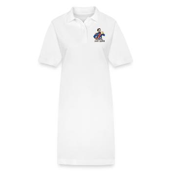 Bavaria great again II - King Ludwig drunk - - Stanley/Stella Frauen Bio-Polokleid PAIGER - Weiß - Vorne