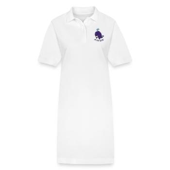 I'm very whale - Robe polo bio PAIGER Stanley/Stella Femme - blanc - Devant