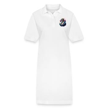 Dragon en costume - Robe polo bio PAIGER Stanley/Stella Femme - blanc - Devant