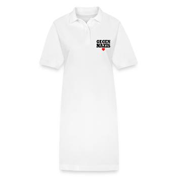 Gegen nazis - Stanley/Stella Frauen Bio-Polokleid PAIGER - Weiß - Vorne