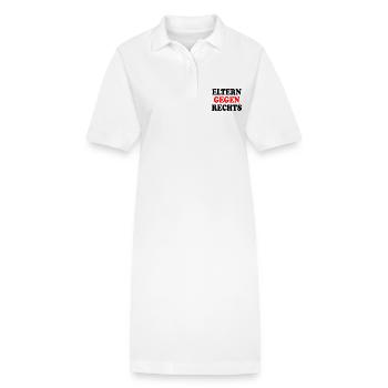 Eltern gegen rechts - Stanley/Stella Frauen Bio-Polokleid PAIGER - Weiß - Vorne