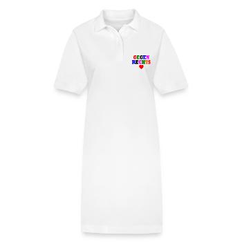 Gegen rechts - Stanley/Stella Frauen Bio-Polokleid PAIGER - Weiß - Vorne