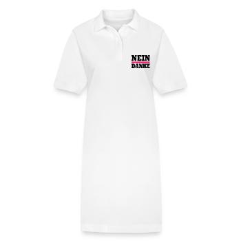 Nein danke - Stanley/Stella Frauen Bio-Polokleid PAIGER - Weiß - Vorne