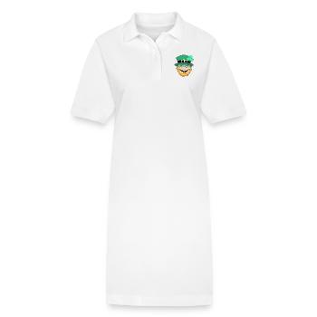 Le joyeux lutin - Robe polo bio PAIGER Stanley/Stella Femme - blanc - Devant